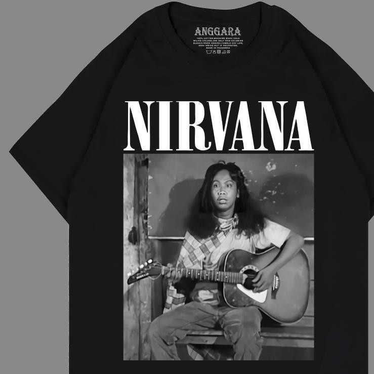Kaos Nirvana X Mandra Kaos Nirmandra Kaos Band Kaos Band Plesetan Kaos Musik Distro
