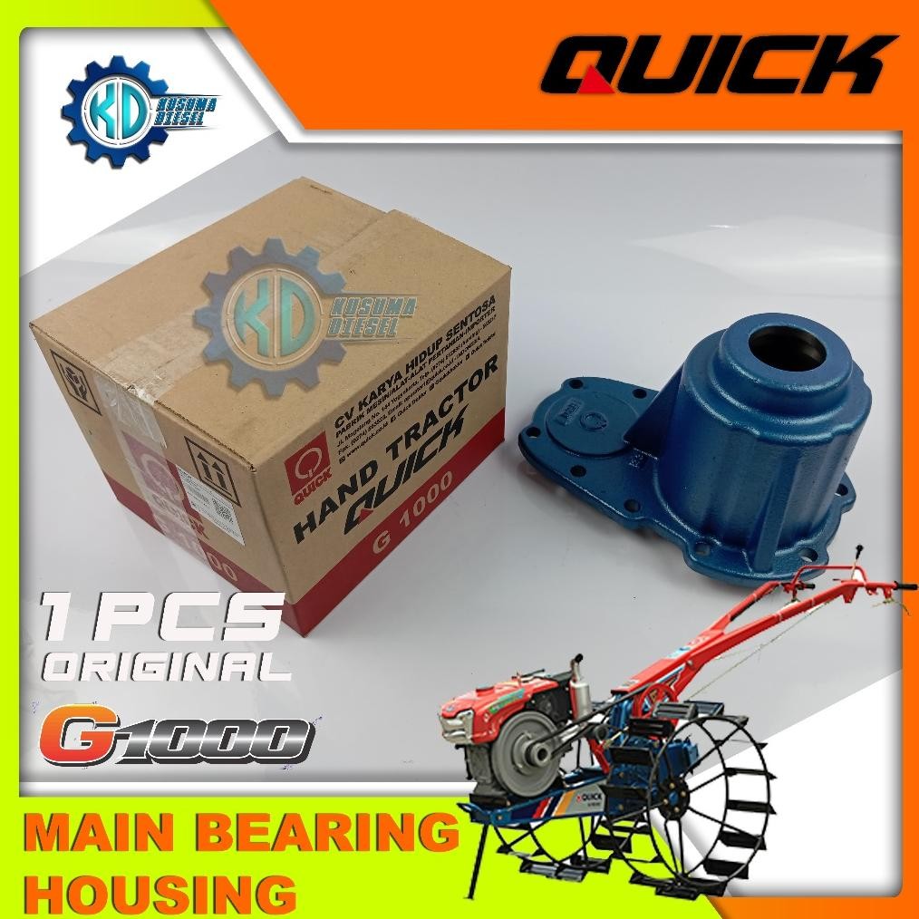 MAIN BEARING HOUSING G1000 - TUTUP AS RODA - RUMAH KLAHER AS RODA - TRAKTOR QUICK G1000 - ORIGINAL -
