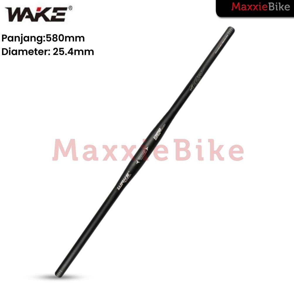 WAKE HB010 Flat Handlebar Stang Sepeda Lipat 25.4x580mm Aluminum Alloy Folding Bike Straight Handleb