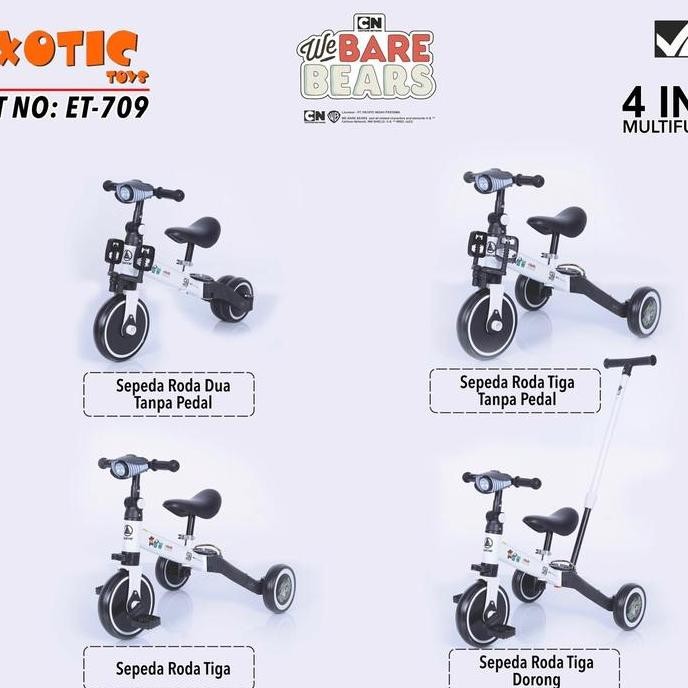 Sepeda Keseimbangan Anak Balance Biki 4In1 Push Bike Multifungsi Aviator At7905 At 7905 Exotic Et709