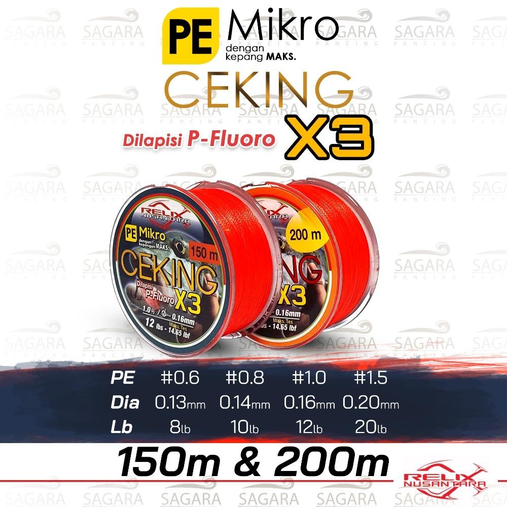Senar PE Ceking 150 Meter | 200 Meter PE Relix Nusantara PE Ultra Light
