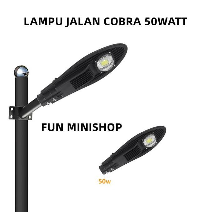 SALE LAMPU JALAN LED 50W PJU LED 50WATT OUTDOOR COBRA ORIGINAL DAN TERPERCAYA