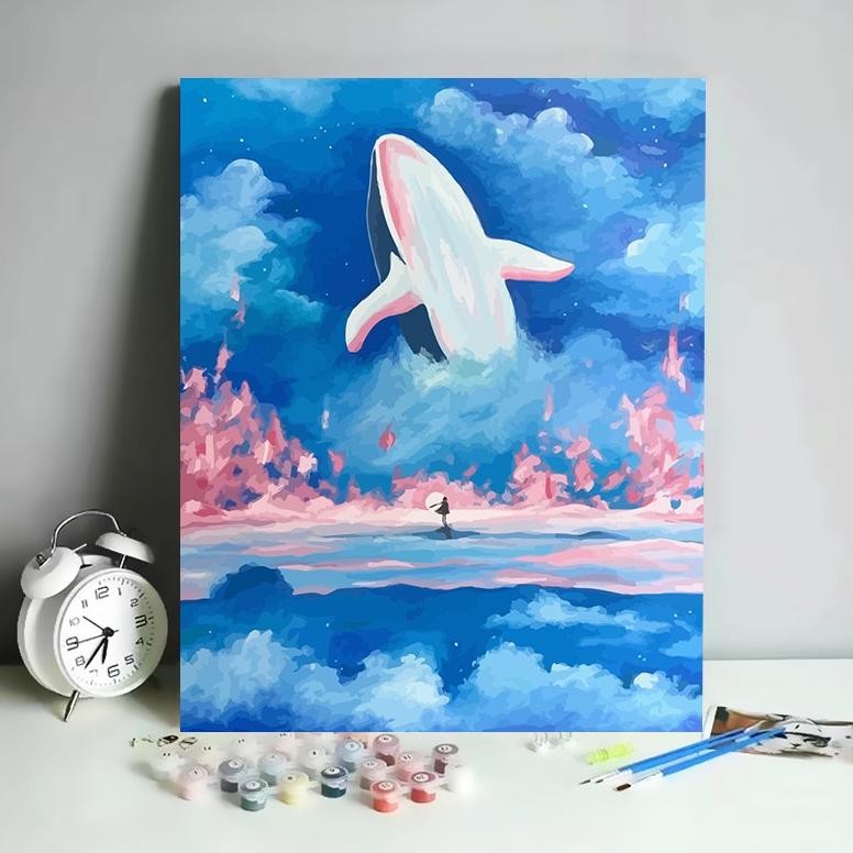 

Azq-16 [Haru] 30X40Cm Paint By Number Kit Termasuk Frame Kayu Canvas Diy Floral Scenery Kanvas Lukis Set Menggambar Melukis Azq-16