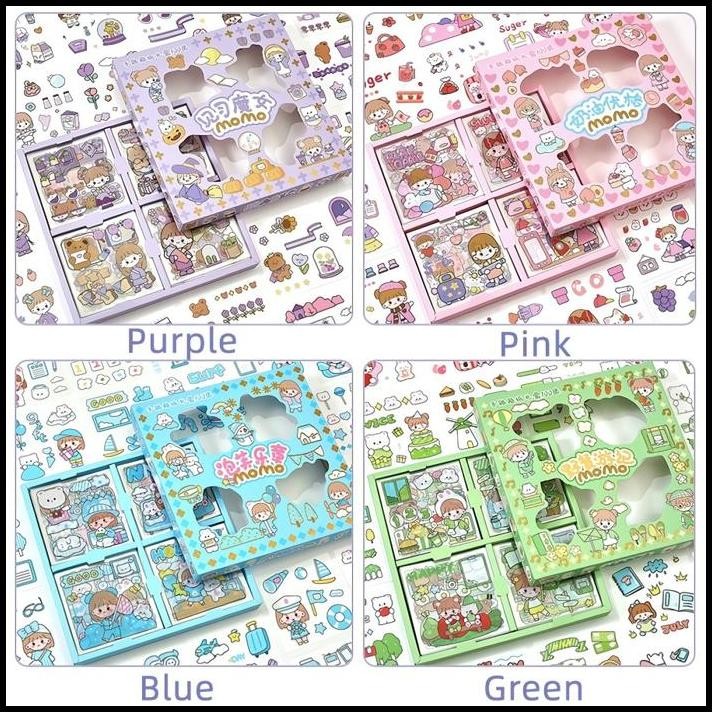 

Sticker Deco Aesthetic Lucu Momo Stiker Anti Air Tumbler DIY HP Botol