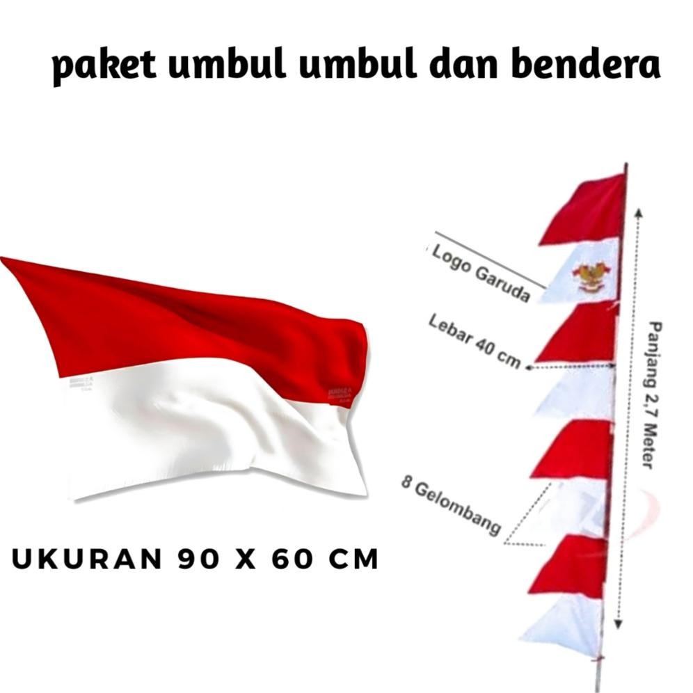 Bendera Umbul Umbul 2 Bendera Merah Putih 1 Ukuran Sedang