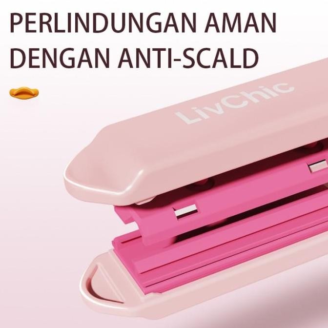 LIVCHIC RAMBUT CATOKAN LS310-4IN MINI PORTABLE 2IN1 LURUS RAGUM CUTEE