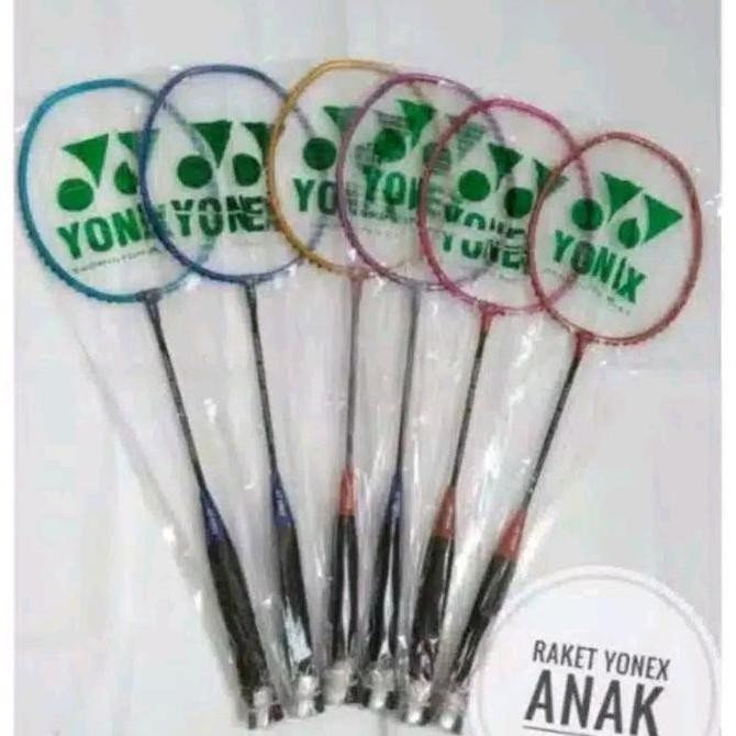 RAKET BADMINTON YONEX ANAK ANAK PEMULA LOKAL MURAH GROSIR ISI 12 PCS