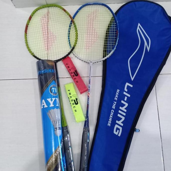 Raket badminton LN tanpa sambungan senar 21-22lbs