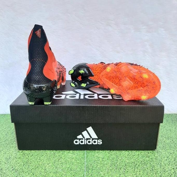 SEPATU BOLA ANAK PREDATOR FREAK+ FG RED SOLAR RED PREMIUM ORIGINAL Terlaris