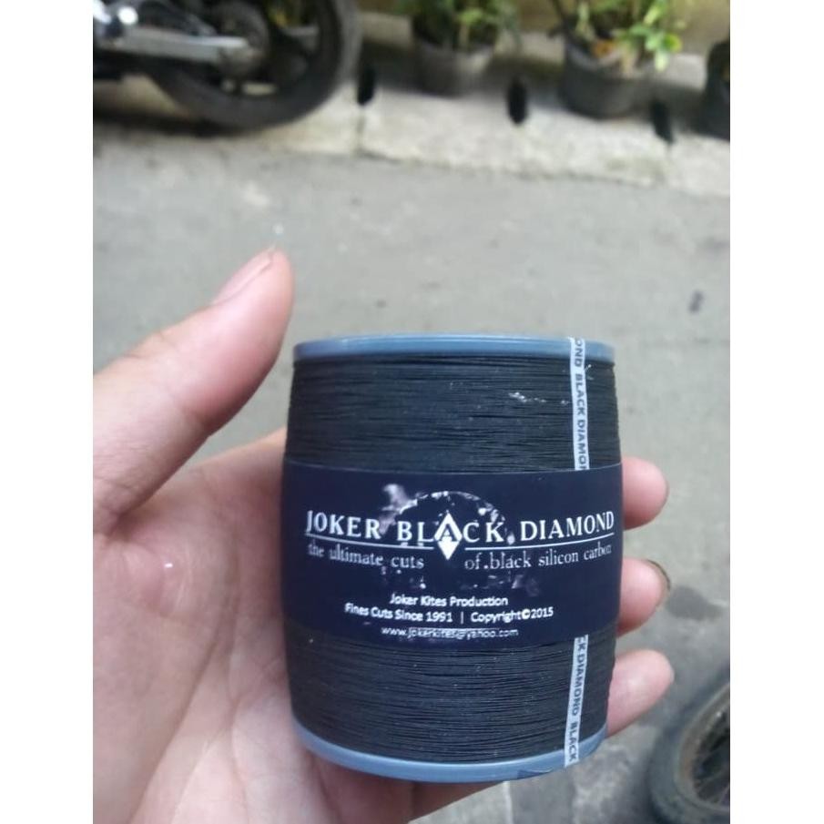 gr-8 (BONUS PELINDUNG JARI) Senar Gelasan Layangan JOKER BLACK DIAMOND ORIGINAL XXX Kualitas Premium