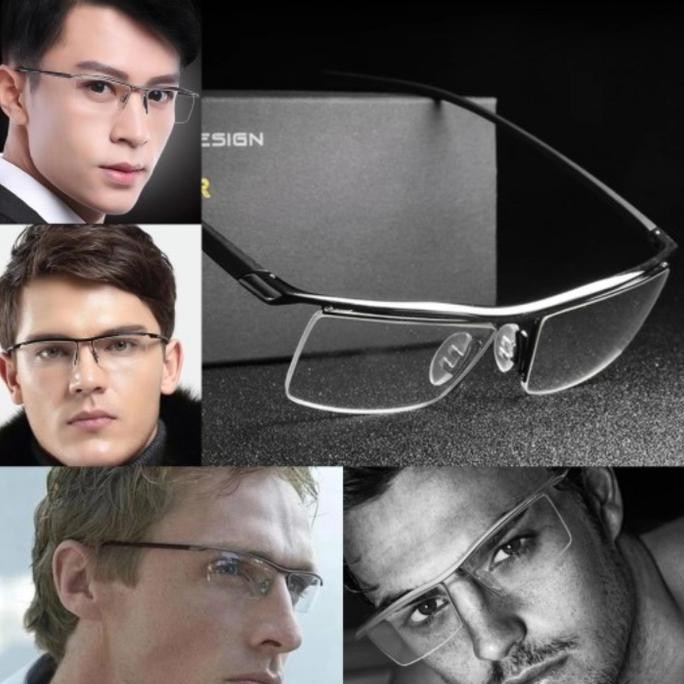 Kacamata progresif plus anti radiasi premium frame smart HC