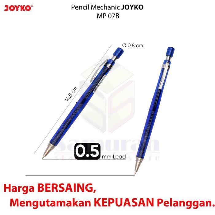 

Sp Pensil Mekanik Joyko Mp-07 B 0.5 Mm Per Lusin / Mechanical Pencil Mp 07 B Isi 05 Mili / Pensil Cetek Isi Ulang Kecil Mp-07B