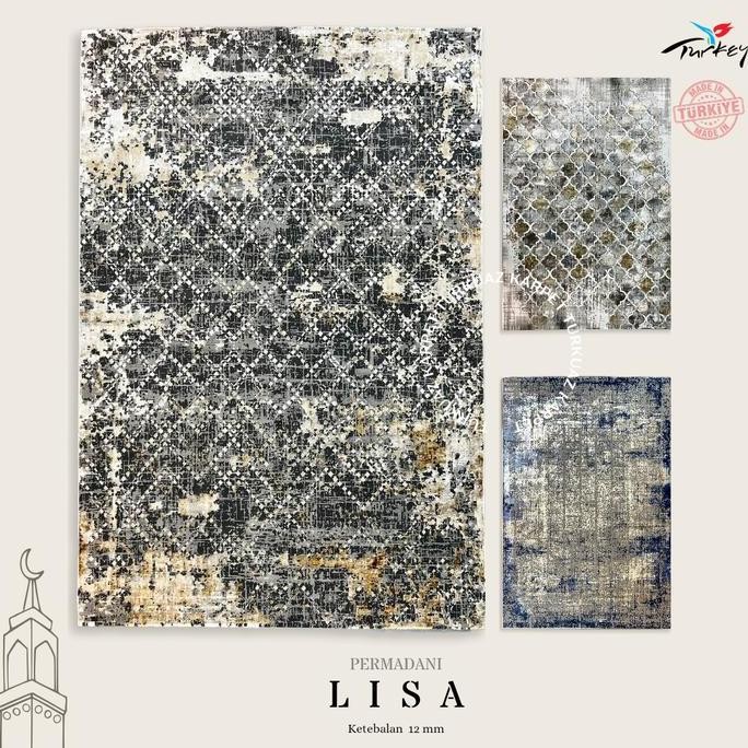 Karpet Permadani Import Turki Jumbo Lisa Uk 250 x 350 Motif Abstrak