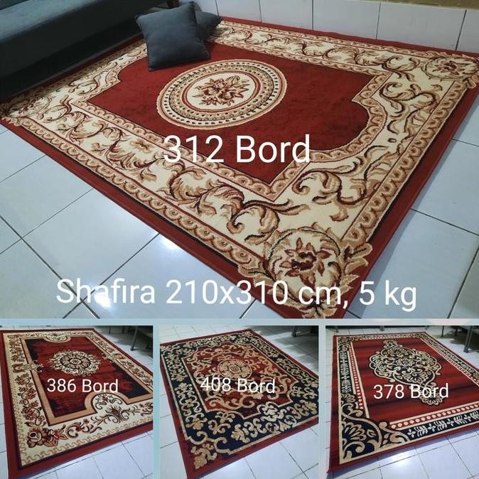 Karpet Permadani Safira Klasik Merah Marun