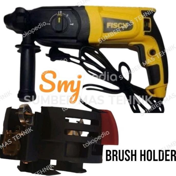Murah (1) Brush holder FISCH TD820711 rumah cb mesin rotary hammer fisch td82071 sumbermte Juara