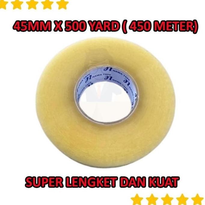 

LAKBAN BENING 45MM X 500 YARD (450 METER) LAKBAN JUMBO 45MM X 500 YARD