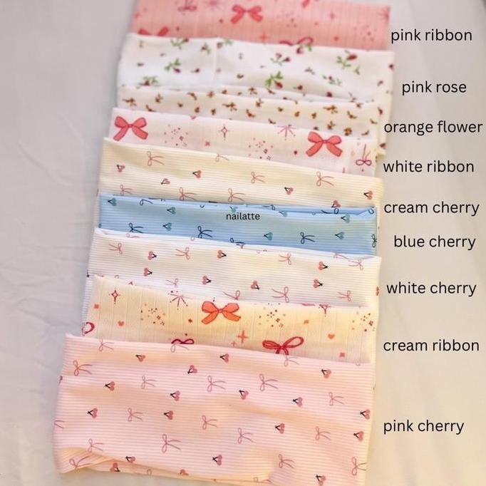 Bandana Y2K Putih Polos Stretch Headband Sport Jersey bando aesthetic wanita pria olahraga kain - Ka