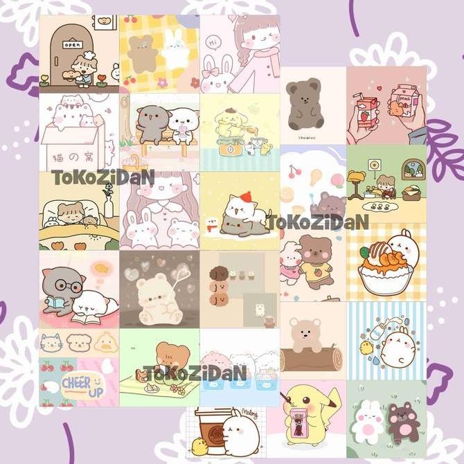 

*****] STIKER SEGEL KECIL AESTHETIC STICKER KAWAII LUCU KOTAK UNTUK SEAL