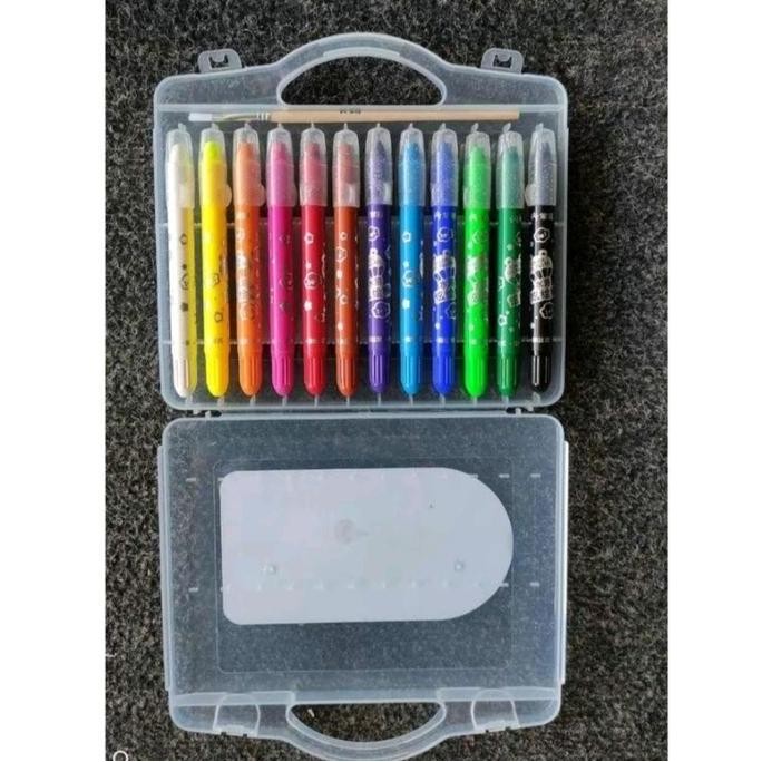 

Grasp Original Crayon ISI 48 Warna Kode 602 & 607 Mata Sedang FREE PACKING BUBBLE DAN DUS Stationery Green
