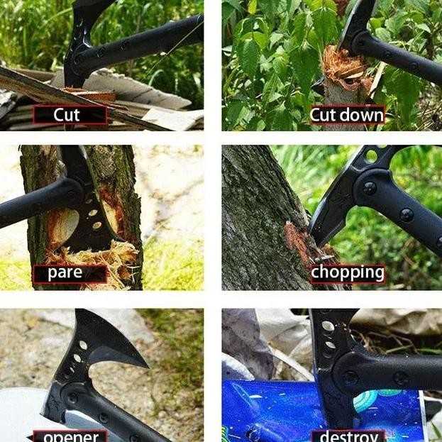 Tomahawk Tactical Axe Kapak Kayu Camping Survival Tool Outdoor + Case