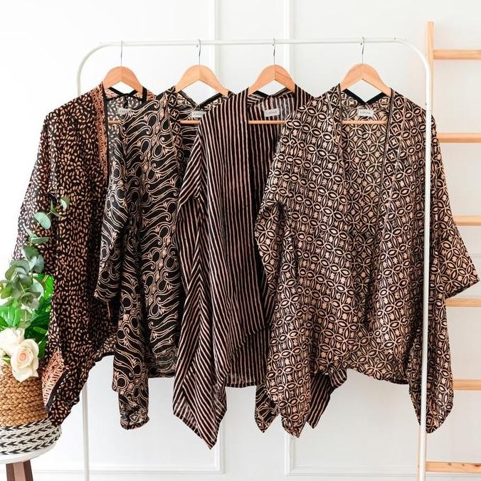 OUTER BATIK VISCOSE PARANG WANITA CARDIGAN LUARAN BATIK JUMBO WANITA