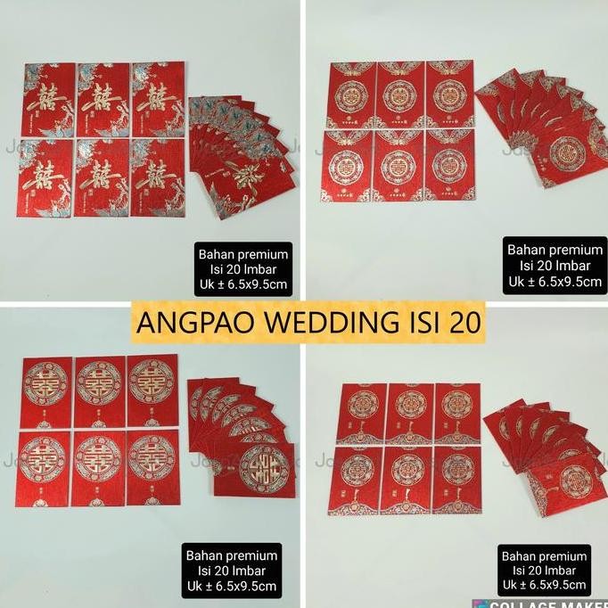 

@#@#@#] Isi 20 Pcs Angpao Wedding Amplop Sangjit Pernikahan Kemasan Plastik