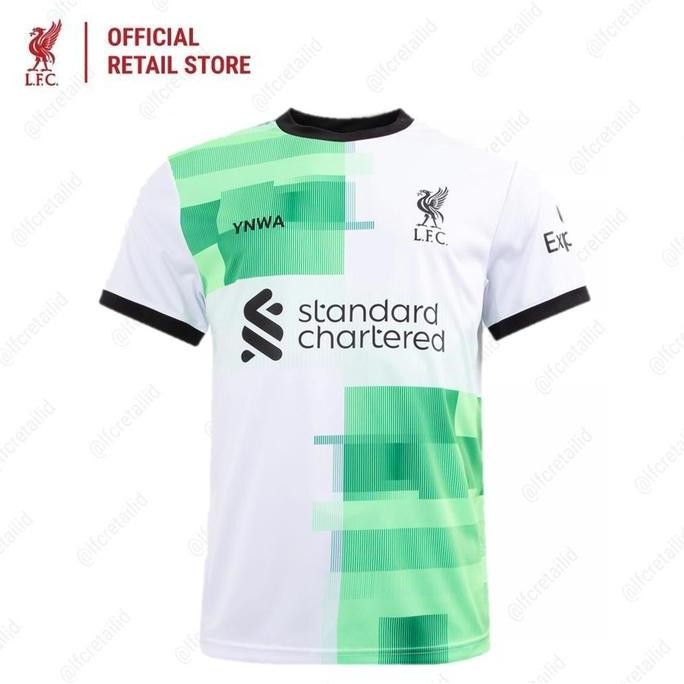 TERMURAH - [Kids Away] Liverpool FC 23/24 Supporter Jersey Away Kids White - Official LFC Jersey Ori
