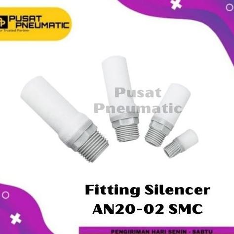 AN 20-02 Fitting Silencer Angin Drat 1/4 Inch SMC BARU