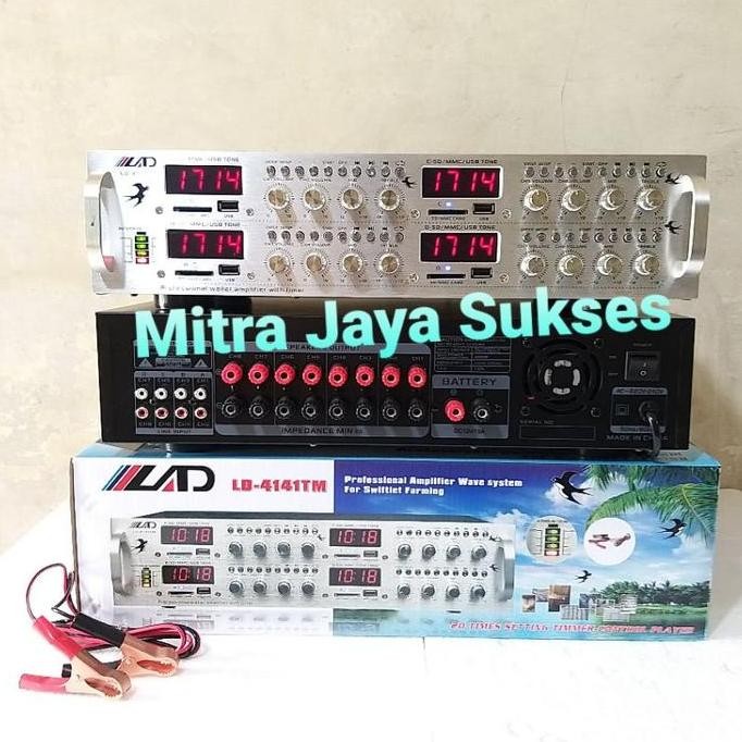 Promo Ampli Walet LAD LD 4141 TM 4 Player 8 Channel Plus Timer Amplifier Walet COD
