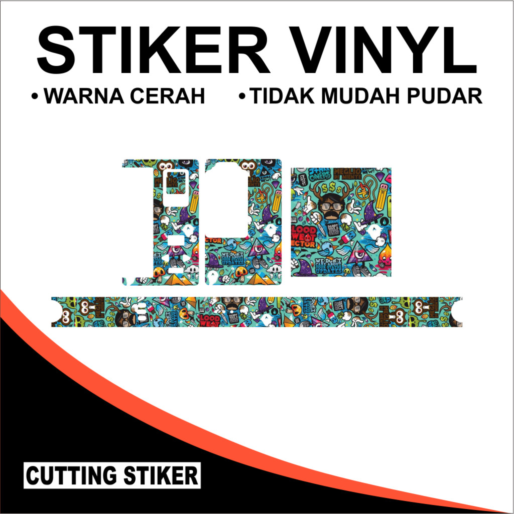 

Premium Cut - Paketan Stiker B80 Laminasi Doff 44 Garskin Stiker / Case Custom Terlaris 2PCS/ Fullbody