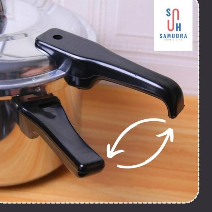 SM LIVING  (COD) Panci Presto Alumunium Serbaguna Pressure Cooker 4L 5L 6L 8L Alat Masak LT