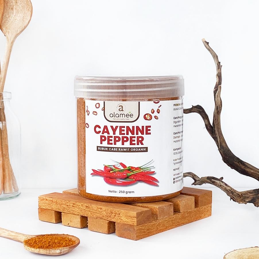 

Alamee Bubuk Cabe Rawit Cayenne Pepper Seasoning Powder Cabai Bumbu Masak Dapur 250Gr
