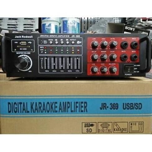 Promo Ampli Bluetooth Audio FC A369 Power Mixer Amplifier Karaoke JR 369 COD