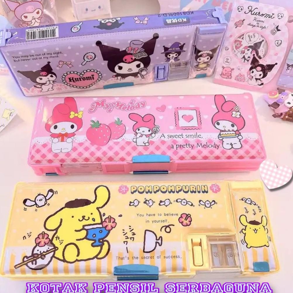 

Readyy!! MATAHARIGROSIR - Tempat Pensil Magnet Karakter Sanrio Tempat Alat Tulis Karakter Lucu Kuromi Melodi Hello Kitty