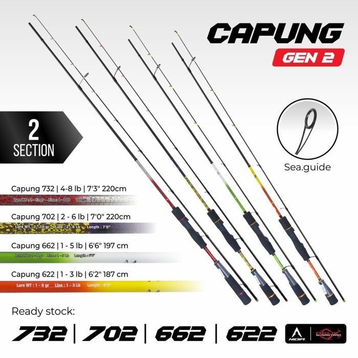 FT Joran Pancing Relix Nusantara CAPUNG - Joran UL Capung 622 | 662 | 702 | 732 | 762  | 832  | 902 