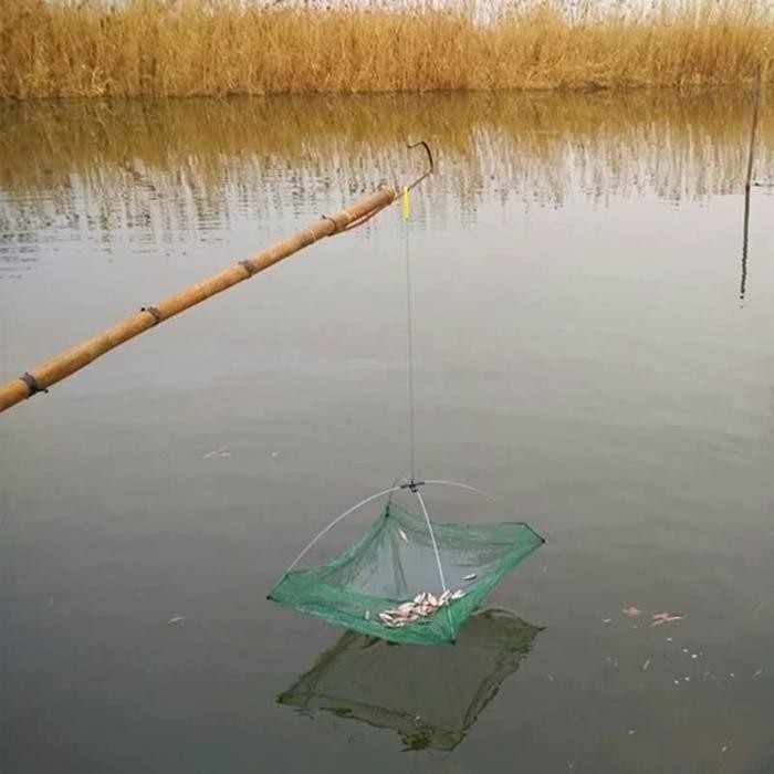 FT 80cm Jala Udang Lipat Perangkap Udang Perangkap Kepiting Perangkap Ikan Bubu Payung