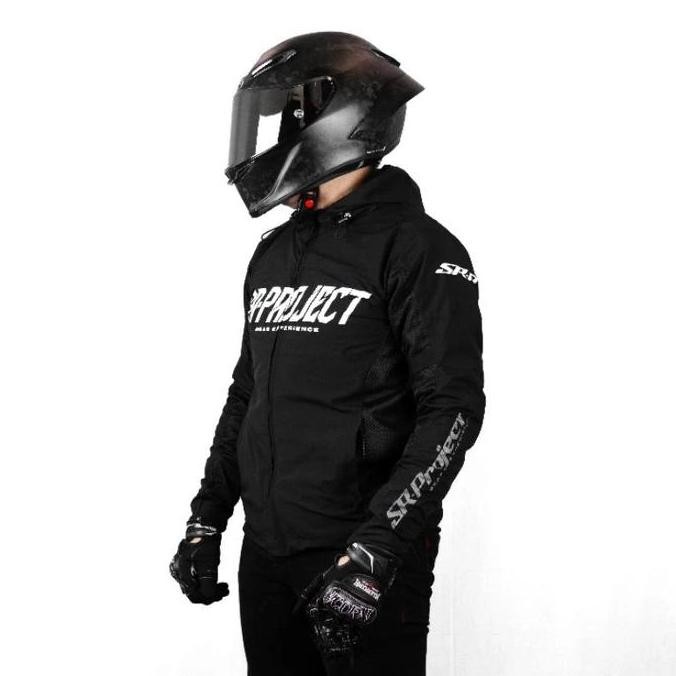 SR PROJECT Aero Tech Black Jaket Motor Harian Touring Original