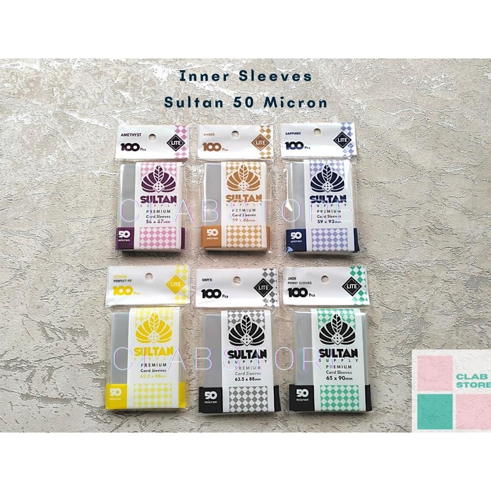 

Readyy!! Sultan Lite Penny Sleeves 50 Micron KPOP MTG Pokemon Plastik Kartu
