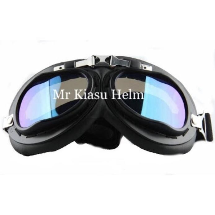 goggle kaca mata helm cakil HBC Pilot Retro Classic kacamata SNAIL