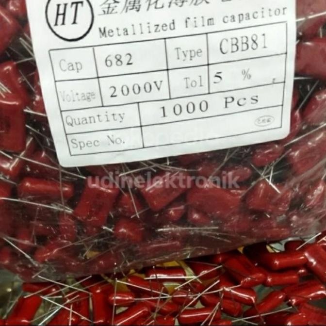 MILAR 682 CAPASITOR KAPASITOR 682 1600V 682/1.6KV