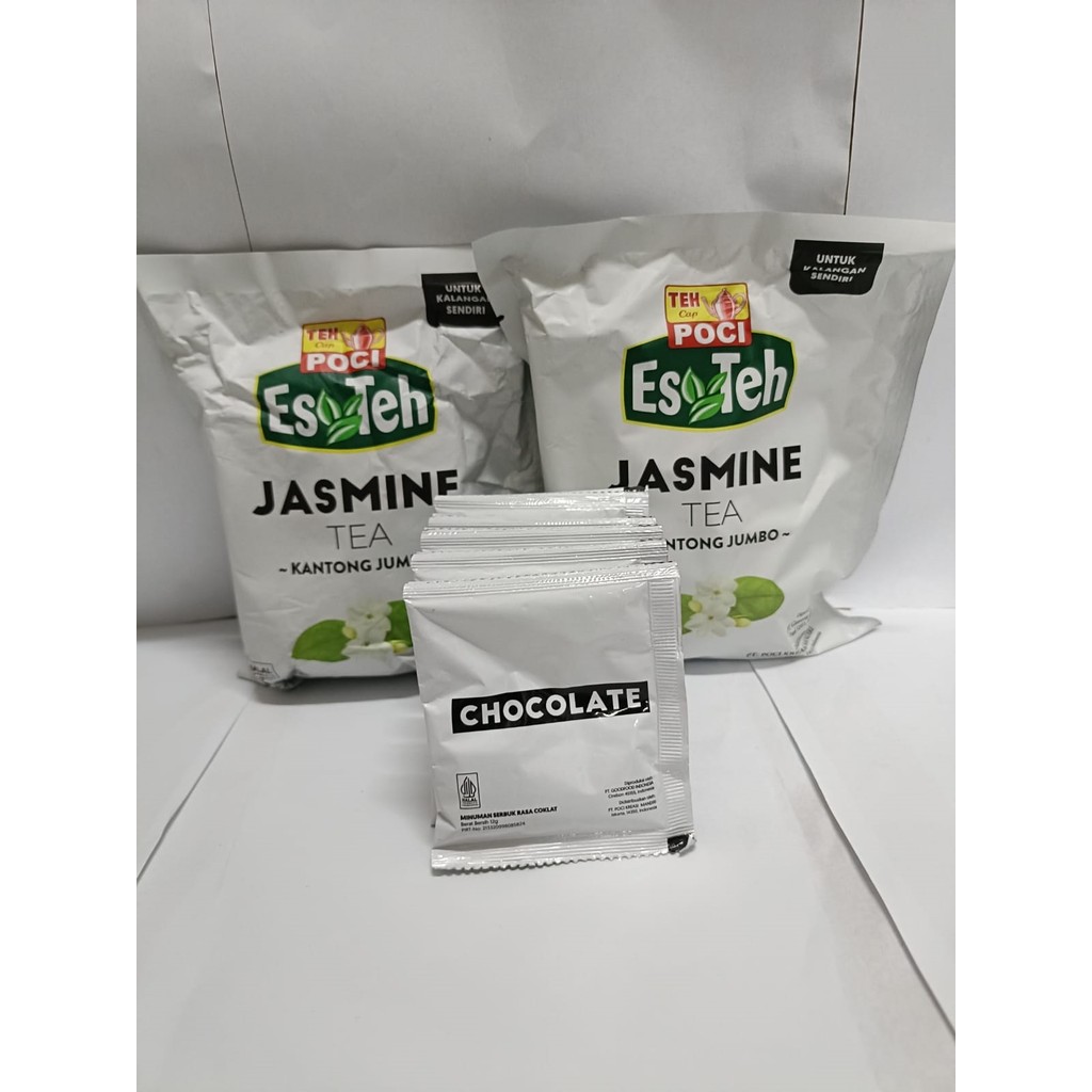 

PROMO TEH POCI JASMINE (teh celup jumbo) 100gr, isi 4 kantong JUMBO Terlaris FREE 1pcs CHOCOLATE