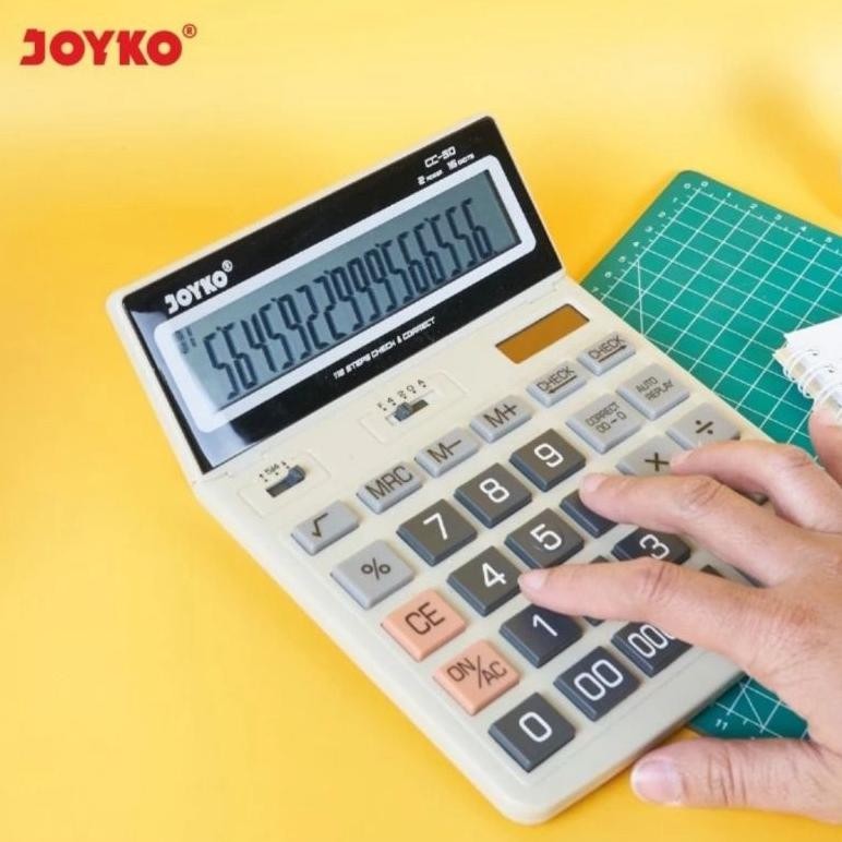 

Readyy!! JOYKO CC 50 CHECK & CORRECT CALCULATOR - Kalkulator Meja spt SDC-8780