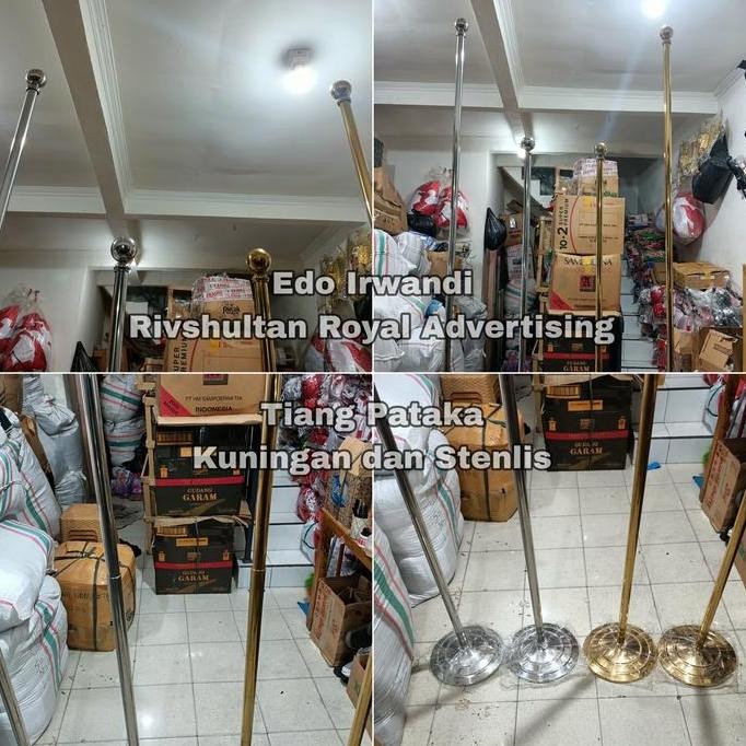 

ready !!! Tiang Bendera Ruangan atau Tiang Pataka bahan Kuningan Ready Stock