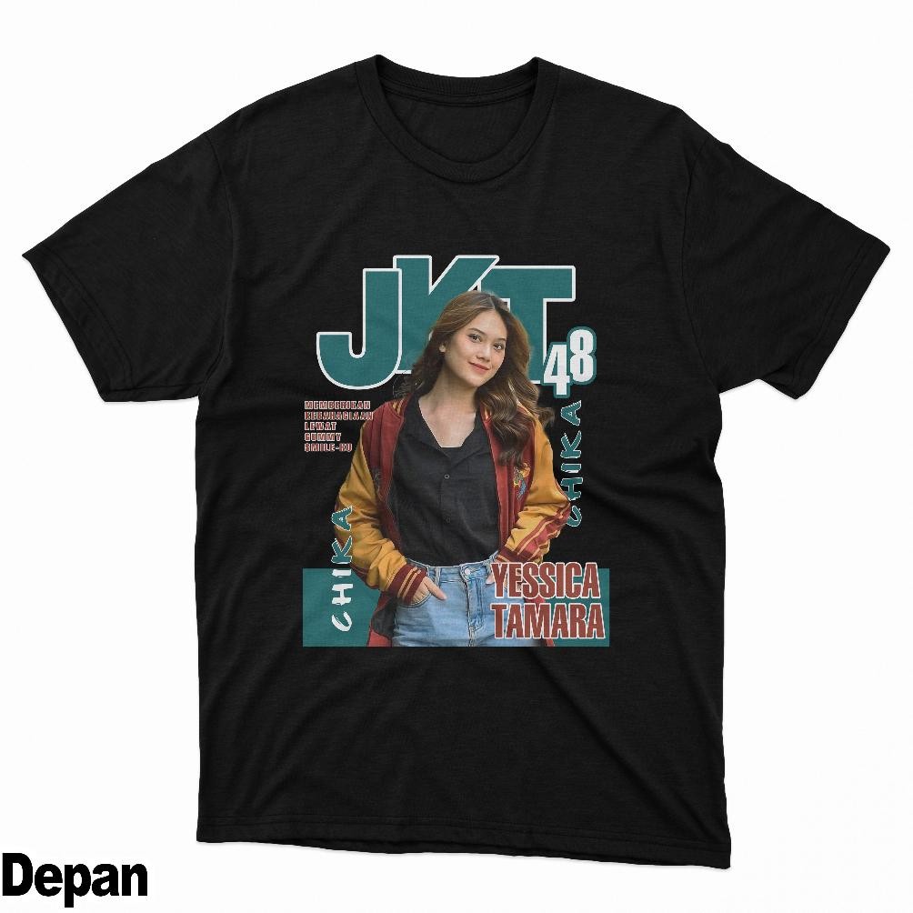 DF269>> Kaos Chika MAJALAH JKT48 / Kaos Unisex Pria Wanita / Keren / Murah / Kaos Cotton Combed