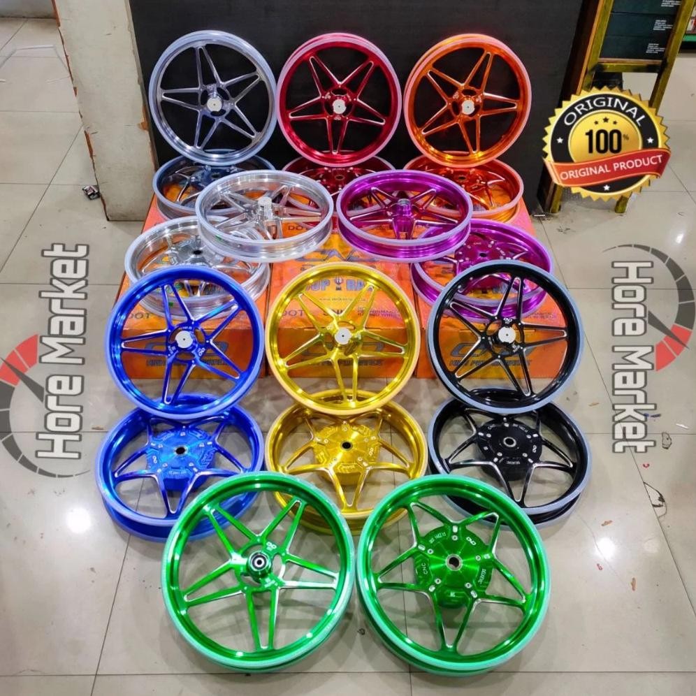 Terlaris Velg Dnd Delkevic X1 Model Bintang Vario 125 150 / Vario 110 / Beat / Scoopy / Mio Sporty S