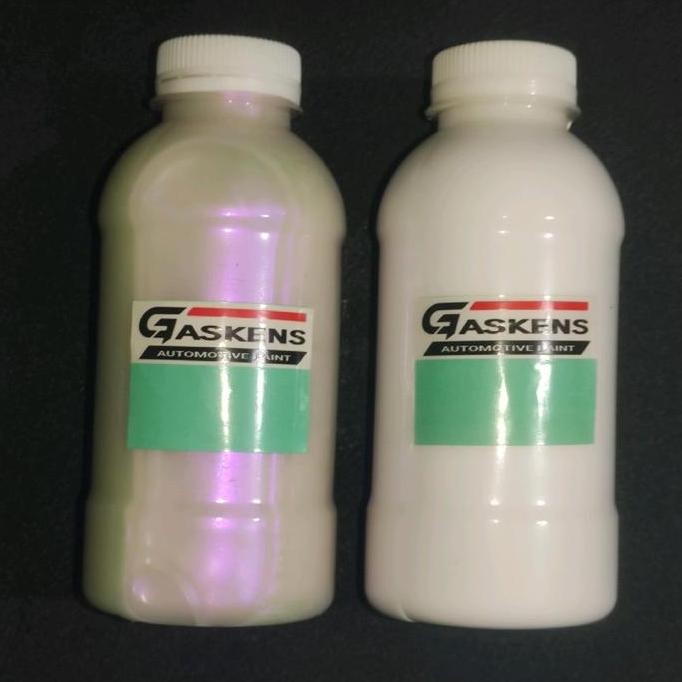 CAT PUTIH LEMBAYUNG UNGU PAKET 400ML ( PUTIH SOLID 200ML + LEMBAYUNG UNGU 200ML ) CAT BODY MOTOR MOB