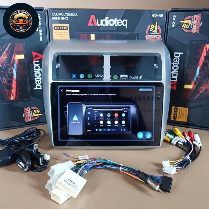 Paket Head Unit Android Agya / Ayla 9 Inchi Ram 2/32 Gb Head Unit Android Audioteq Agya Ayla