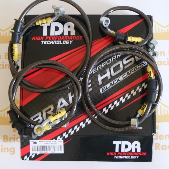 Selang Rem ADV CBS Carbon Black TDR RACING Depan Belakang