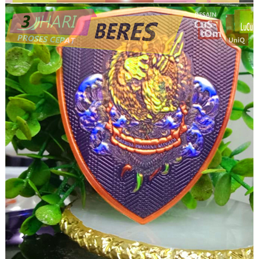 BIKIN KARET BORDIR EMBLEM LOGO LABEL PATCH BAHAN RUBBER TPU  VELCRO HOTMELT JAHIT HOTPRESS