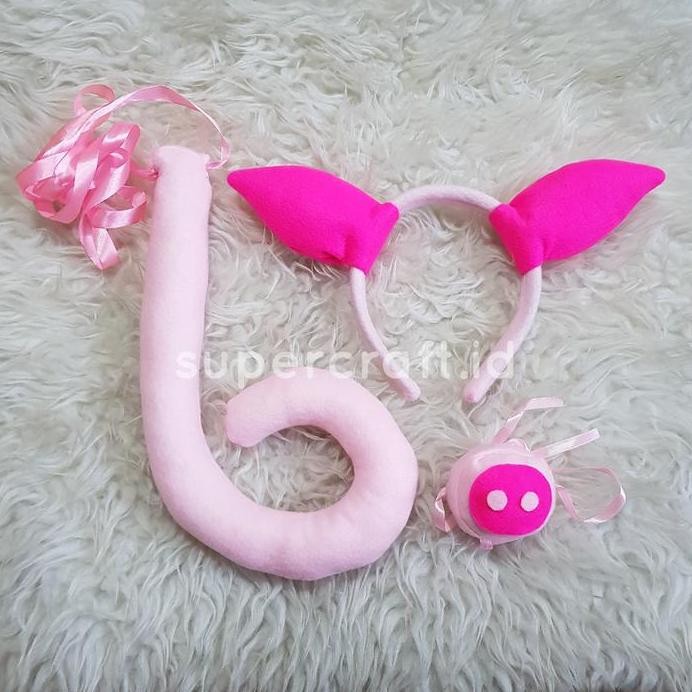 Kostum Babi Bando Babi Hidung Babi Ekor Babi Pig Piglet Piggy murah